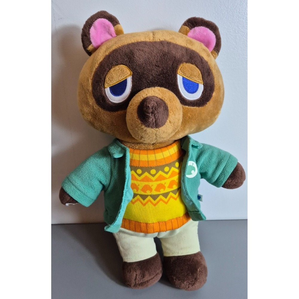Animal Crossing New Horizons 17" Build-A-Bear Tom Nook Raccoon Plush No Sound